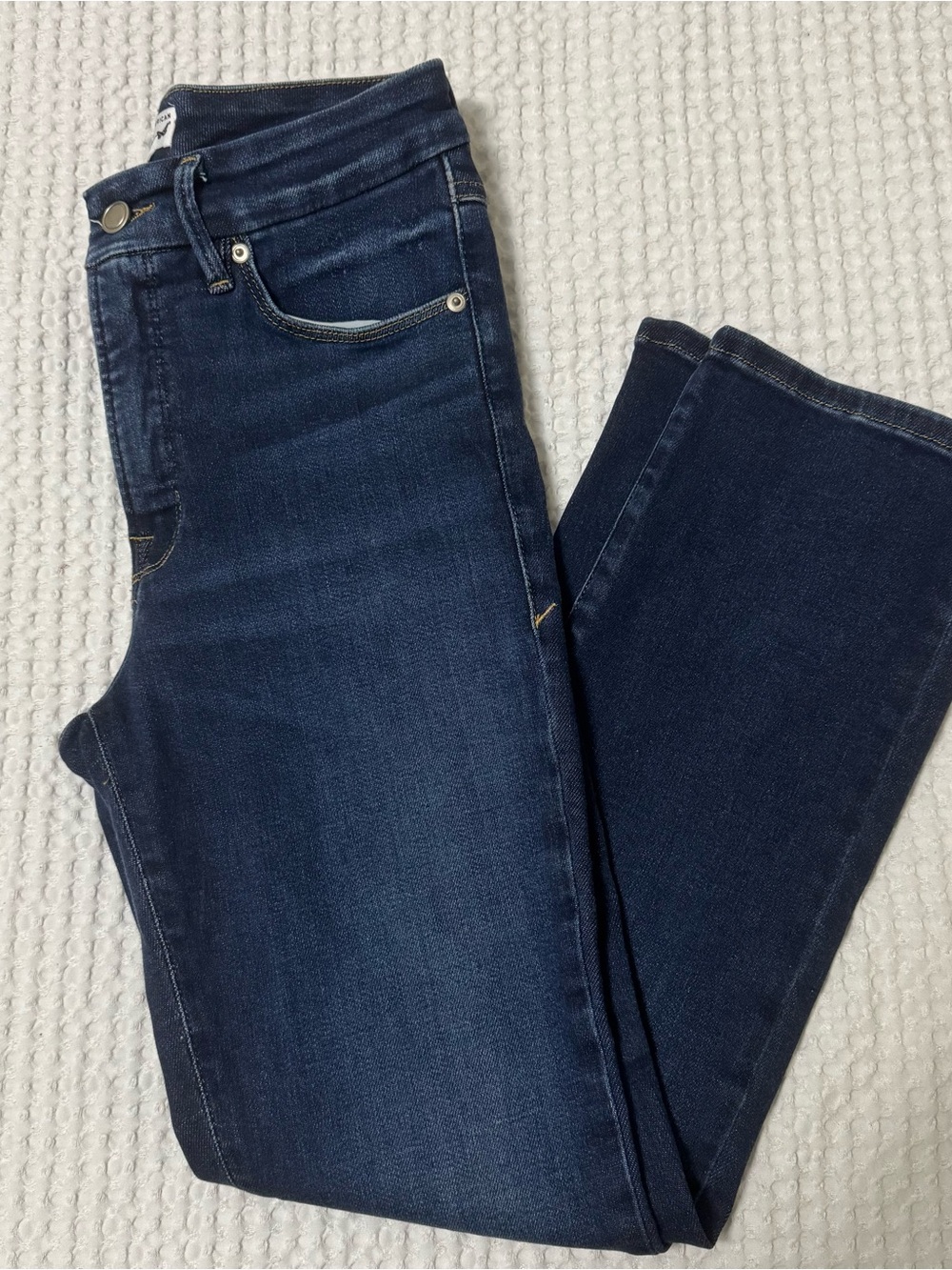 Good American Dolly Joleans Straight Jeans Indigo